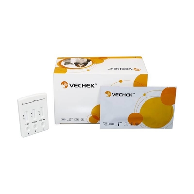Bộ kết hợp kháng nguyên CDV + CAV-II + CIV Băng thử nghiệm nhanh Bộ phận mắt và mũi