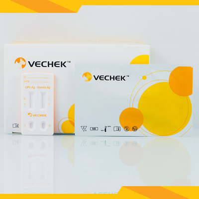 CPV + Giardia Lamblia Antigen Combo Bộ dụng cụ xét nghiệm nhanh cho chó Cassette 120 μL