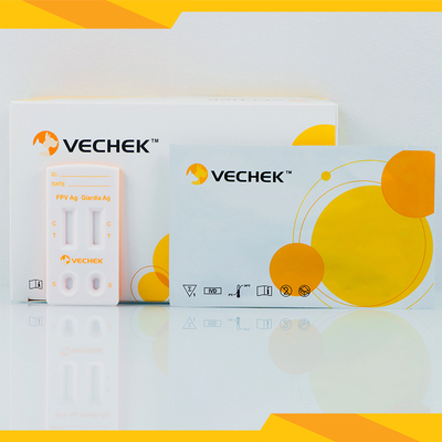 FPV+Giardia Lamblia Xét nghiệm nhanh Phân chó Bộ xét nghiệm miễn dịch sắc ký