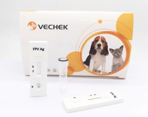 Thử nghiệm kháng nguyên vi rút giảm bạch cầu ở mèo (FPV Ag) Độ đặc hiệu cao