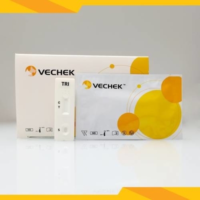 Cassette xét nghiệm nhanh kháng thể TRI Mẫu máu toàn phần / huyết thanh / huyết tương